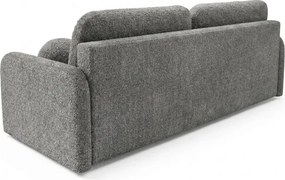 Sofa ZEN Rozkładana Dwuosobowa Ciemnoszara Boucle Japandi