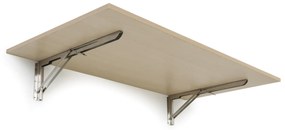Stół składany na ścianie, 1200 x 600 mm, nośność 30 kg, brzoza
