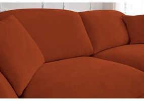 Pomarańczowa rozkładana sofa 235 cm Cezanne – Bobochic Paris