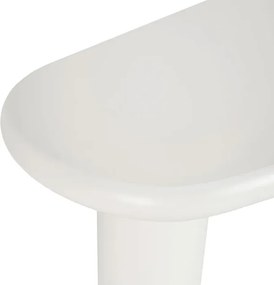 Stolik Kawowy EDME 128 cm Biały Japandi