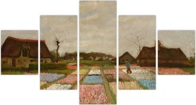 Obraz - Vincent van Gogh, Flower Beds in Holland, reprodukcje (125x70 cm)