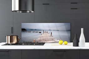 Szkło do Kuchni na Ścianę Stalowa Konstrukcja Nad Zatoką