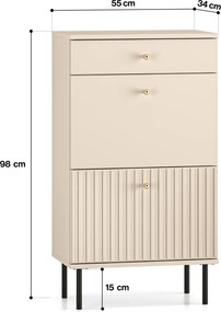 Szafka na buty Sophie 13, kaszmir