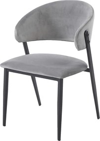 Eleganckie krzesło do jadalni K48-FX, czarny stelaż