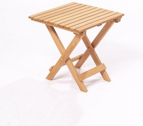 Stolik ogrodowy z litego drewna bukowego 40x40 cm – Floriane Garden