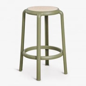 Wysoki Stołek Z Polipropylenu Omara ↑75 Cm & Intensywny Verde Olive - Sklum