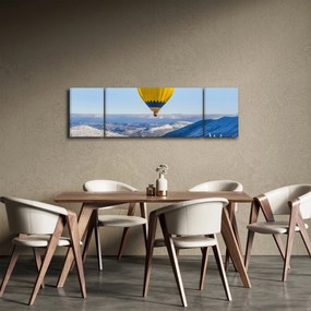 Obraz - Lot nad zimowym krajobrazem (170x50 cm)