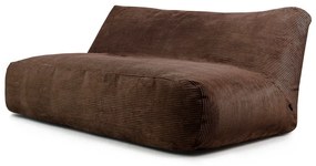 Ciemnobrązowy sztruksowy worek do siedzenia Sofa Tube 190 – SLOWDOWN