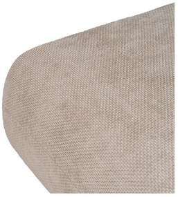Beżowy podnóżek z tkaniny szenilowej Minimal – Ixia