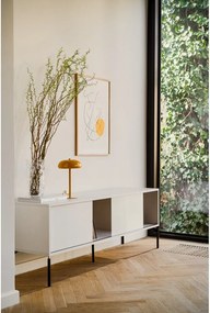 Szarobeżowa szafka pod TV 160x60x42 cm Met – noo.ma