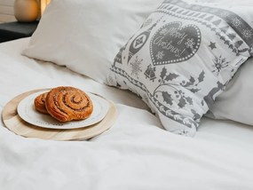 Świąteczna poduszka dekoracyjna szara