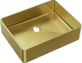 LuisaUmywalka 48x37 ze stali nierdzewnej szczotkowana miedź - Essebagno