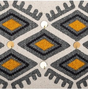 Poszewka dekoracyjna AZTEC, 40 x 40 cm, etniczna z cekinami