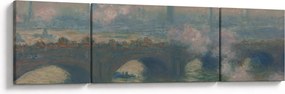 Obraz - Claude Monet, Waterloo Bridge, Gray Day, reprodukcje (170x50 cm)