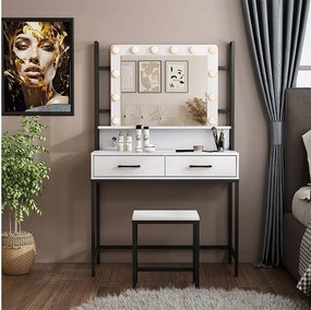 Toaletka biały 90x40x146 luvia