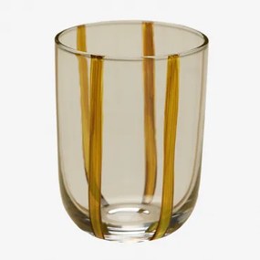 Pack 4 Szklanek 28,5 Cl Ze Szkła Jalviana Lekka Musztarda - Sklum