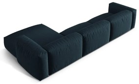 Ciemnoniebieski narożnik modułowy (prawostronny) Martina – Micadoni Home