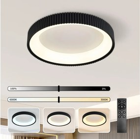 Brilagi - ściemnialna lampa sufitowa LED FALCON MODERN LED/54W/230V 60 cm czarna +DO