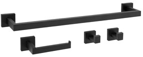 Zestaw akcesoriów łazienkowych Rio Czarny 4 elementy