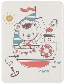 Biały dywan dziecięcy 80x140 cm Teddy Sailor – Oyo Concept