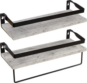 STILISTA Zestaw 2 półek ściennych Volato Duo, 40 cm, biały