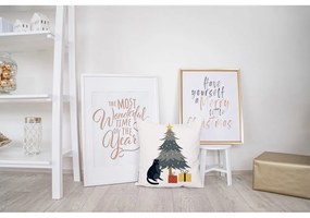Poduszka dekoracyjna ze świątecznym motywem 45x45 cm Crazy Cat Xmas – Butter Kings
