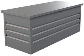 Skrzynia ogrodowa z szarej stali galwanizowanej TOMASO - pojemność 582 l