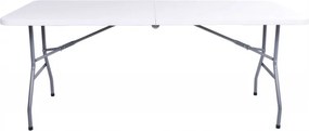 Stół cateringowy CATERON 70x180 cm, biały