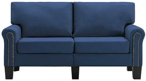 Luksusowa dwuosobowa sofa niebieska - Alaia 2X