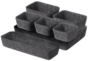 Organizer do szuflady filcowy SMART, 7 pudełek