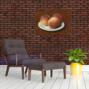Obraz - Henri Fantin-Latour, Three Peaches on a Plate, reprodukcje (70x50 cm)