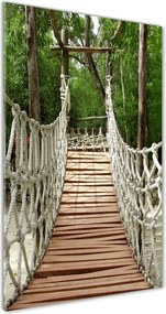 Foto obraz szkło akryl pionowy Most linowy
