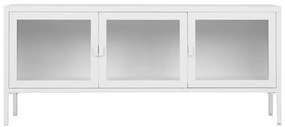 Biała metalowa szafka pod TV 130x55 cm Brisbane – House Nordic