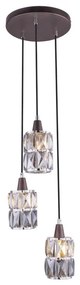 Globo 15761-3 - Żyrandol kryształowy na lince WOLLI 3xE14/40W/230V