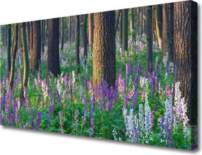 Obraz na płótnie Leśna Polana w Kwiatach