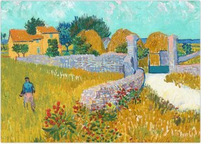 Obraz - Vincent van Gogh, Farmhouse in Provence, reprodukcje (70x50 cm)