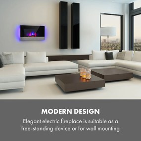 Klarstein Basel 2000W 72cm Kominek Elektryczny Czarny