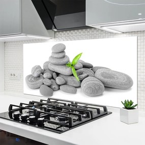 Szkło do Kuchni na Ścianę Harmonijna Kompozycja Kamieni
