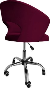 Fotel obrotowy AURA tkanina Welur krzesło biurowe : Kolor Stelaża - Chrom, Kolor tkaniny - VELVET - MG02, Typ siedziska - Siedzisko obrotowe 360°, Typ tkaniny - Velvet