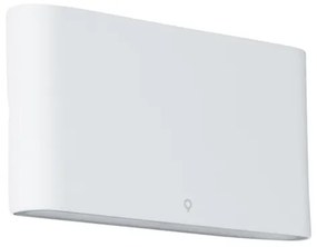 Nowoczesna zewnętrzna lampa ścienna biała 17,5 cm z LED IP65 - Batt