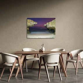 Obraz na szkle - klif morski (70x50 cm)