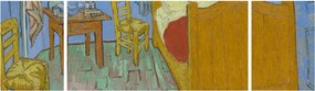 Obraz - Vincent van Gogh, The Bedroom, reprodukcje (170x50 cm)