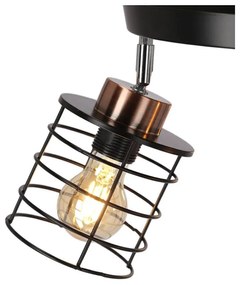 Czarna metalowa lampa sufitowa Glob – Candellux Lighting