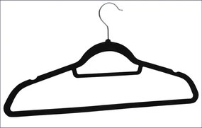 Komplet 50szt. antypoślizgowych czarnych wieszaków G6-P89