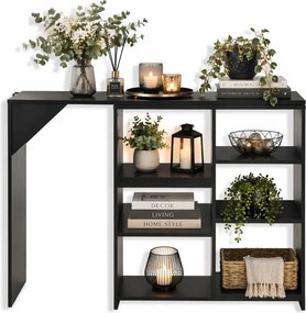 Stolik barowy z ruchomym regałem B2-F34