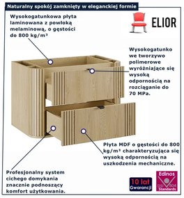 Szafka pod umywalkę z szufladami 80 cm T0-G01