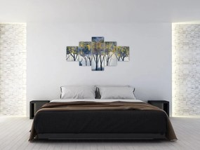 Obraz jelenia w lesie (125x70 cm)