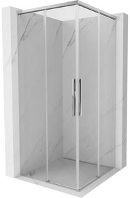Mexen Rox Duo kabina prysznicowa rozsuwana 100 x 100 cm, transparent, chrom - 8C2D-100-100-01-00