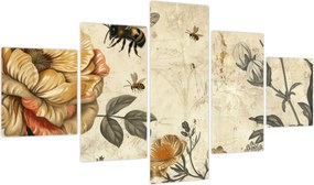 Obraz - Bee Meadow (125x70 cm)