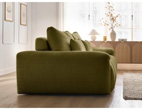 Zielona sofa z tkaniny szenilowej 264 cm Ivane – Bobochic Paris
